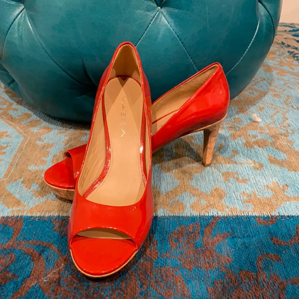 Red via spica heels